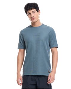 Men Printed Active T-Shirt with Crew Neck and Short Sleeves